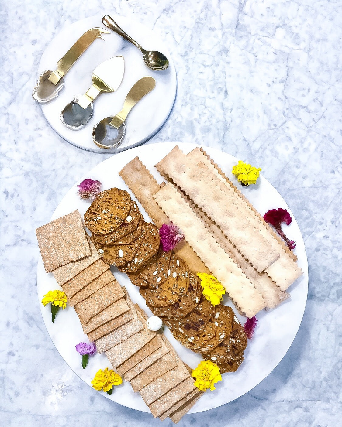 Luxe Artisan Bread & Cracker Platter (serves 8-10)